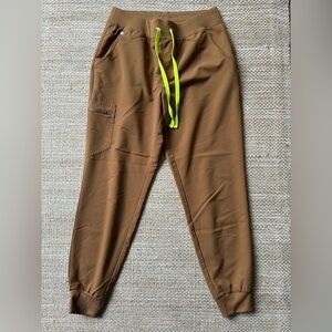 FIGS Copper Brown Womens Zamora Scrub Joggers.